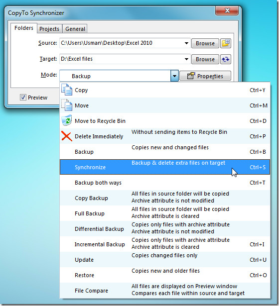 CopyTo Synchronizer: Compressed Backup and Remote Data Sync Tool