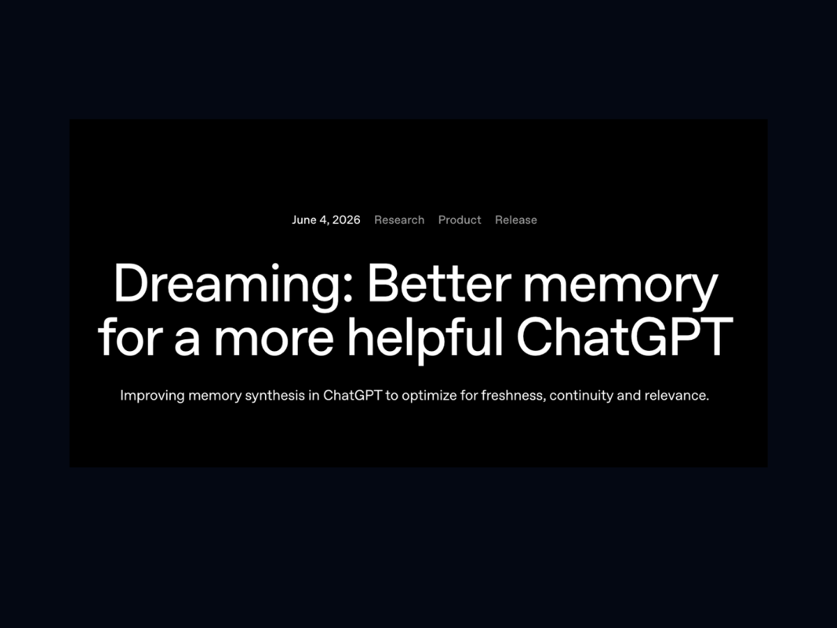 OpenAI Upgrades ChatGPT Memory with Dreaming V3 Architecture